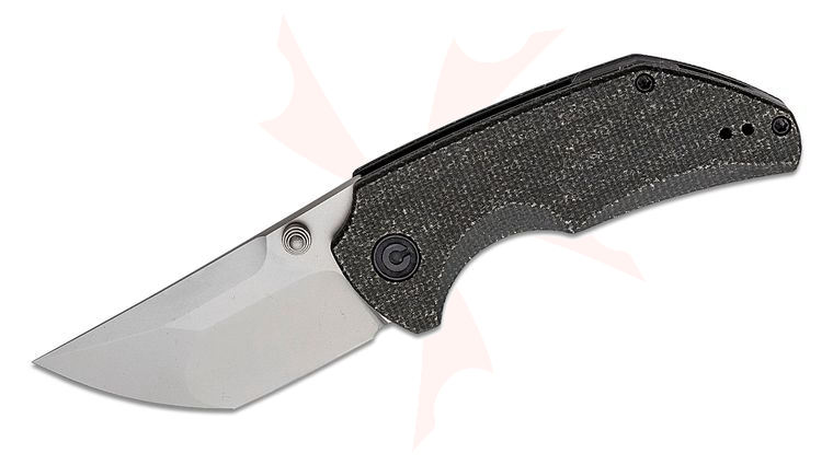CIVIVI Knives Matt Christensen Thug 2 Folding Knife 2.69 inch Nitro-V Bead Blasted Compound Tanto Blade, Dark Green Micarta Handles