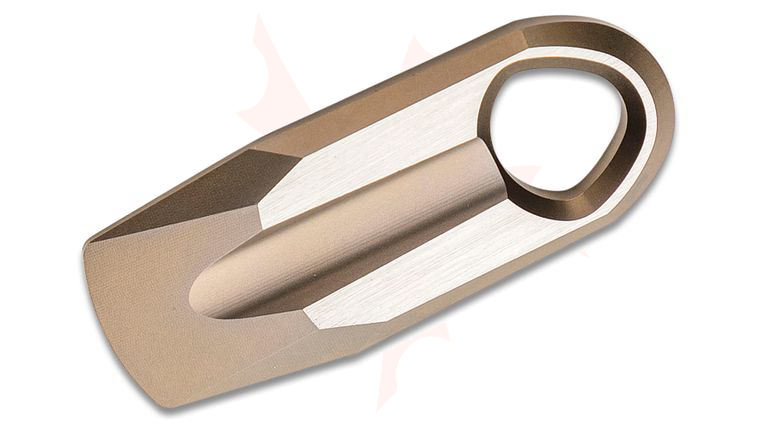 CIVIVI Knives Ostap Hel Ti-Bar Pry Bar, Champagne Two-Tone Titanium, 1.7 inch Overall