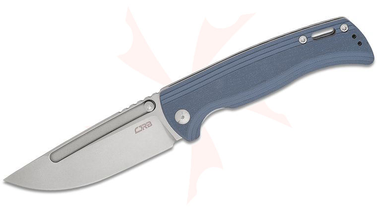 CJRB Cutlery Resource Folding Knife 4.18 inch AR-RPM9 Stonewashed Drop Point Blade, Gray G10 Handles