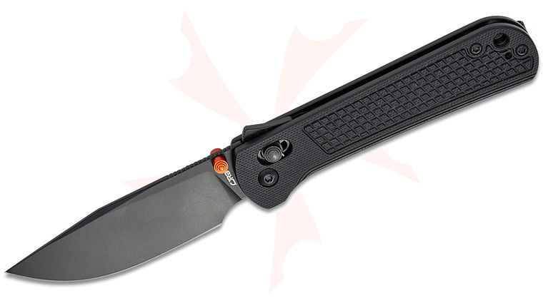 CJRB Cutlery Bolt Recoil-Lock V2 Folding Knife 3.25 inch AR-RPM9 Black PVD Drop Point Blade, Black G10 Handles