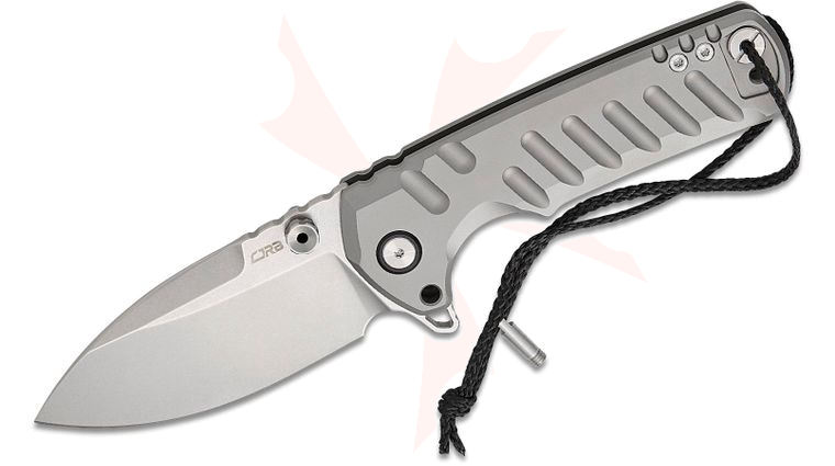 CJRB Cutlery Limited Edition Tundra Flipper Knife 3.78 inch S35VN Stonewashed Drop Point Blade, Titanium Handles