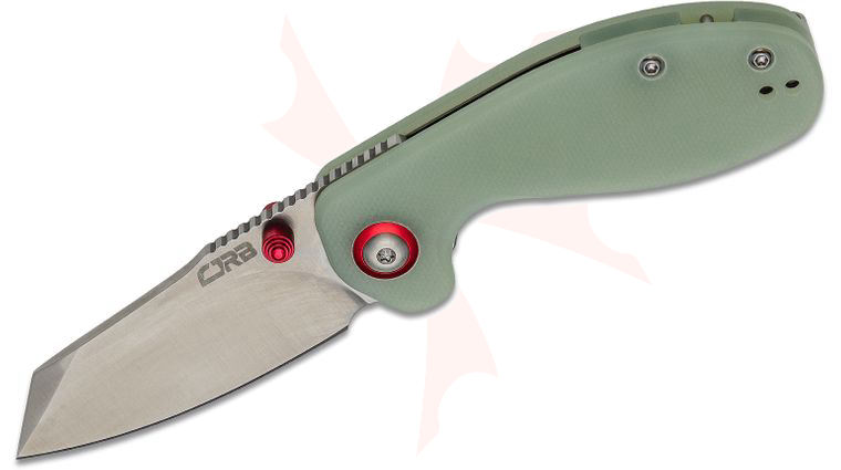 CJRB Cutlery Swaggs Maileah Folding Knife 2.39 inch AR-RPM9 Reverse Tanto Blade, Translucent (Jade) G10 Handles