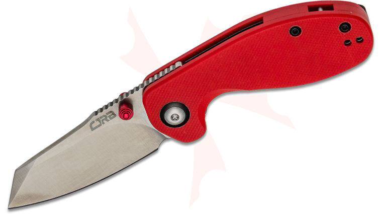 CJRB Cutlery Swaggs Maileah Folding Knife 2.39 inch AR-RPM9 Reverse Tanto Blade, Red G10 Handles
