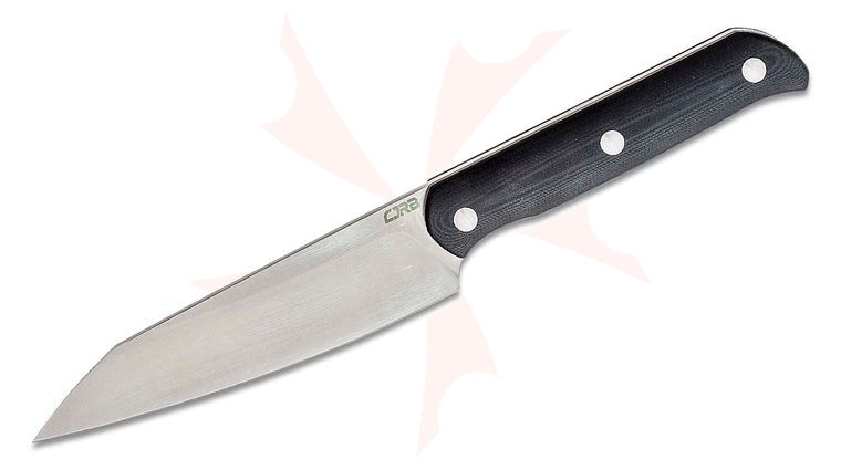 CJRB Cutlery Silax Fixed Blade Knife 5.11 inch AR-RPM9 Satin Modified Wharncliffe, Black G10 Handles, Kydex Sheath