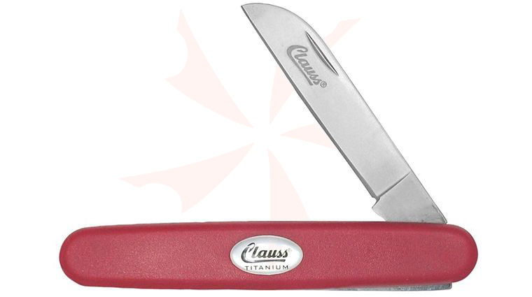Clauss Titanium Bonded 6.5 inch Folding Knife Straight Blade