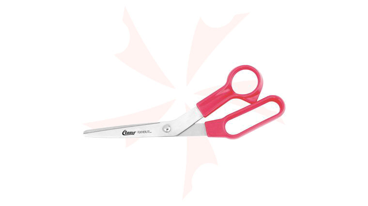Clauss 8.5 inch Stainless Steel Featherlite Bent Shear Red