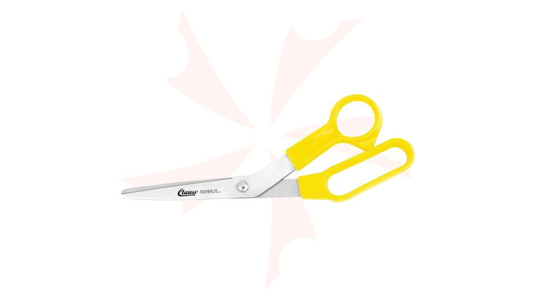 Clauss 8.5 inch Stainless Steel Featherlite Bent Shear Yellow