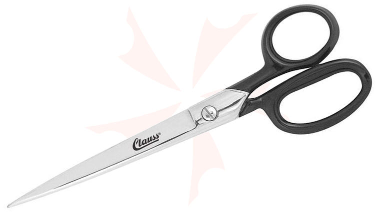 Clauss 9 inch Hot Forged Ribbon Shear - Straight Edges Made in Italy