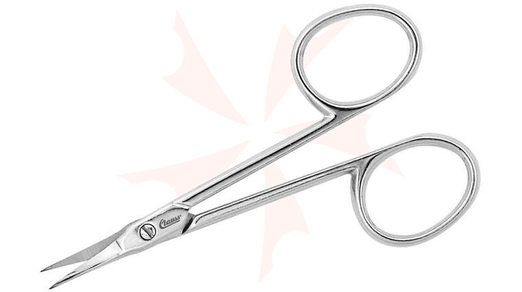 Clauss 3.5 inch Hot Forged Cuticle Scissor Extra Sharp, Short, Curved Blades
