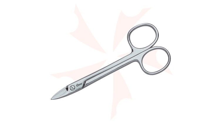 Clauss 4 inch Hot Forged Scissor Short, Straight Blades, One Blade Serrated