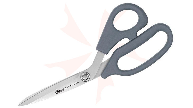 Clauss 8 inch Titanium Bonded&reg; Ultraflex&reg; Bent Shear With Comfortable Ultraflex Handles