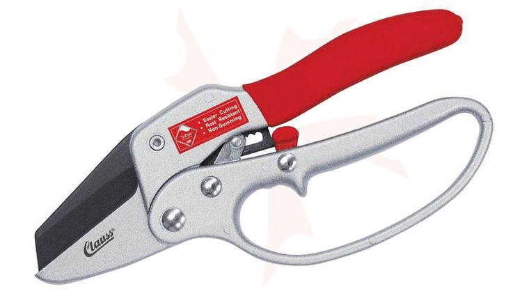 Clauss 8 inch Steel Ratchet-Action Pruner Heavy Duty Gardening Tool