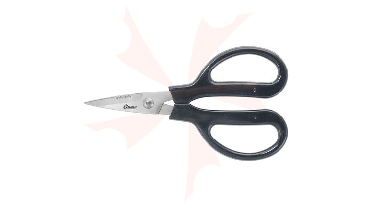 Clauss 6 inch Trimmer Stainless Steel, Partial Serration, Blunt Tips