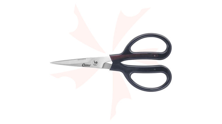 Clauss 7 inch Trimmers Stainless Steel, Partial Serration, Sharp Points