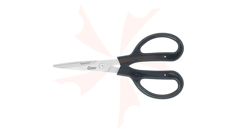 Clauss 7 inch Trimmers Stainless Steel, Partial Serration, Blunt Tips