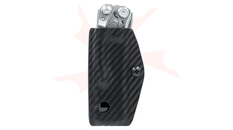 Clip & Carry Kydex Sheath for Leatherman Skeletool, Carbon Fiber Pattern (Sheath Only)