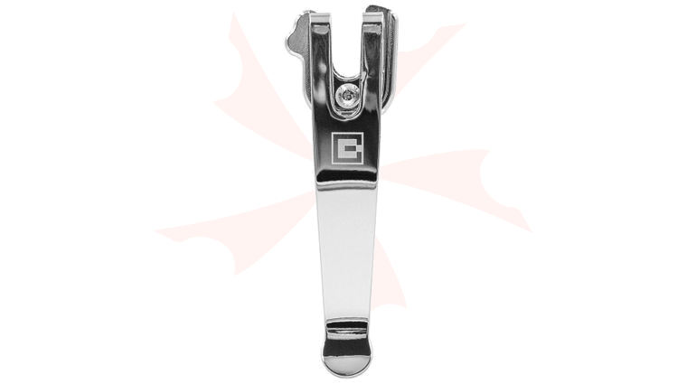 Clip & Carry SwissQlip Stainless Steel Deep Carry Pocket Clip for 91mm Victorinox Swiss Army Knives, Chrome