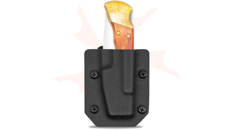 Clip & Carry Kydex Sheath for Buck 110/112 Lockback Folding Knives, Black (Sheath Only)