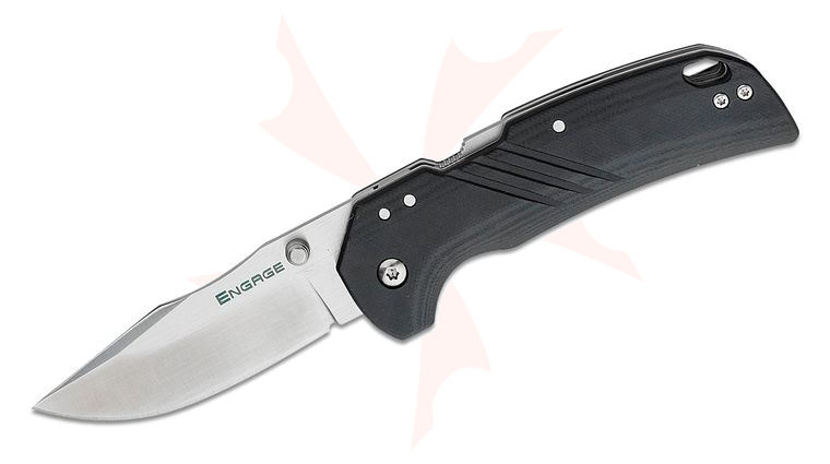 Cold Steel Engage ATLAS Lock Folding Knife 3.125 inch S35VN Two-Tone Clip Point Blade, Black G10 Handles