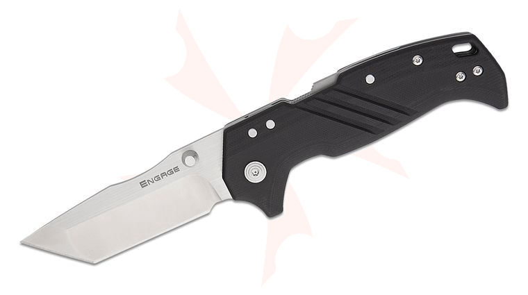 Cold Steel Engage ATLAS Lock Folding Knife 3.5 inch S35VN Satin Tanto Blade, Black G10 Handles