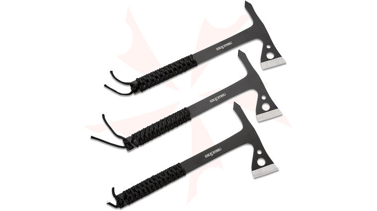 Cold Steel Throwing Axe 3-Pack, Black, 10.75 inch Overall, Nylon Sheath