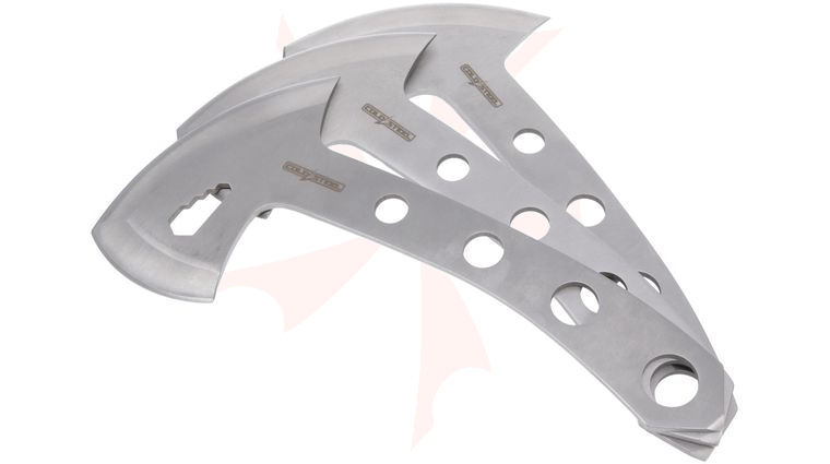 Cold Steel Throwing Axe 3-Pack, Silver, 10 inch Overall, Nylon Sheath