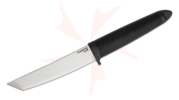 Cold Steel 20TL Tanto Lite Fixed 6 inch 4034 Satin Blade, Black Kray-Ex Handle, Secure-Ex Sheath