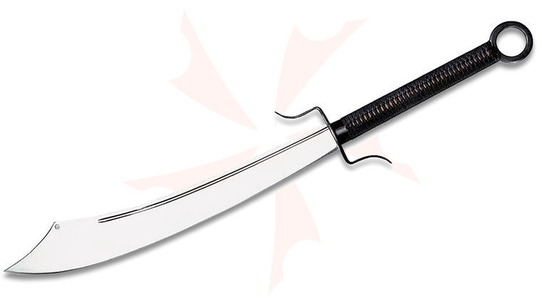 Cold Steel 88CWS Chinese War Sword 23.25 inch 1060 Carbon Steel Blade, Leather Scabbard