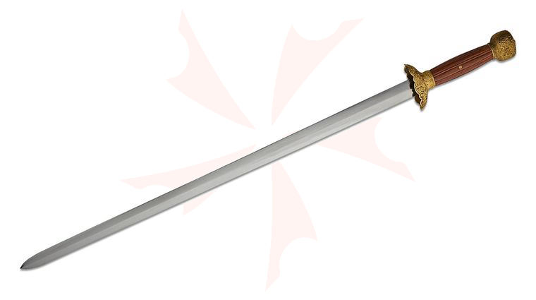 Cold Steel 88G Gim Sword 30 inch 1060 Carbon Steel Blade, Rosewood Handle
