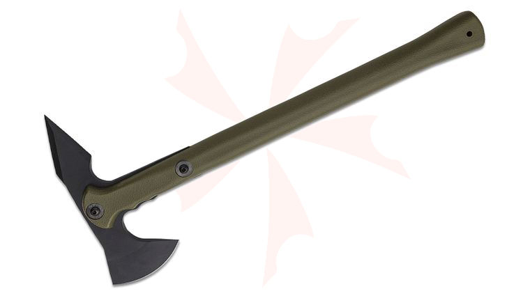 Cold Steel 90PTHG Trench Hawk Drop Forged Combat Tomahawk 19 inch Overall, OD Green, Secure-Ex Sheath