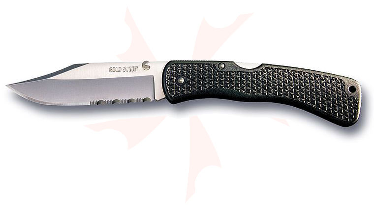 Cold Steel Large Voyager VG-1 4 inch Clip Point Combo Edge Metal Clip