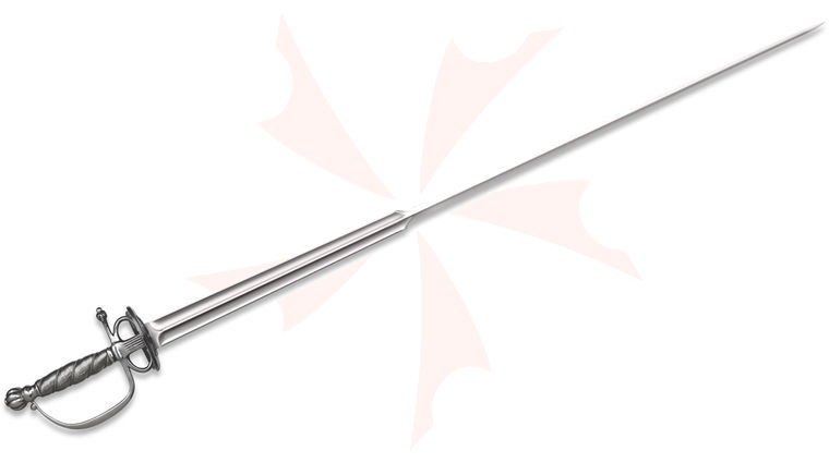Cold Steel 88CLMS Colichemarde Sword 32.375 inch Carbon Steel Blade