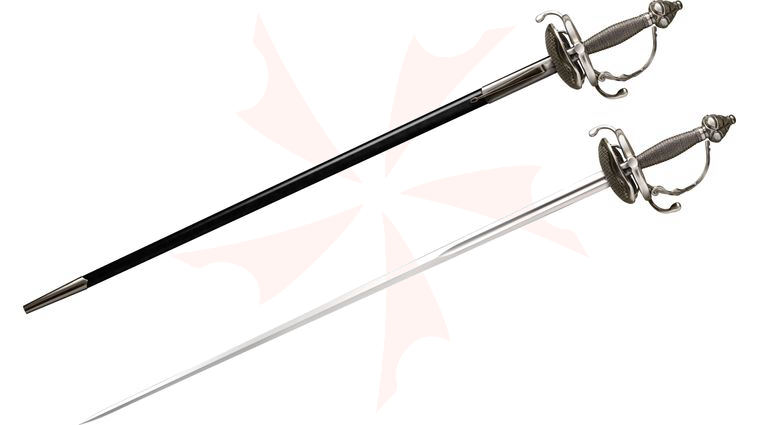 Cold Steel 88FCR Cavalier Fencing Rapier 36 inch Carbon Steel Blade