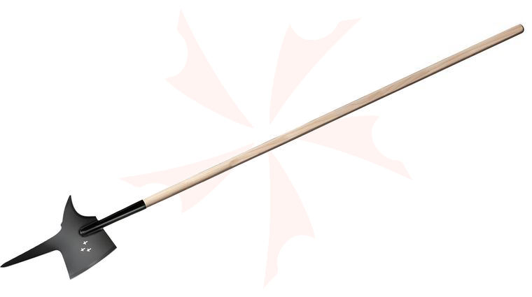 Cold Steel 89MSW Man at Arms Swiss Halberd 89.5 inch Overall, Ash Wood Handle