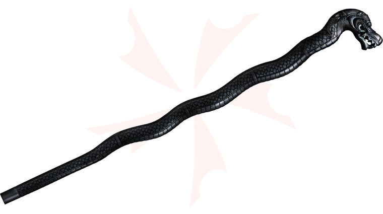Cold Steel 91PDR Dragon Walking Stick 39 inch Overall, Black