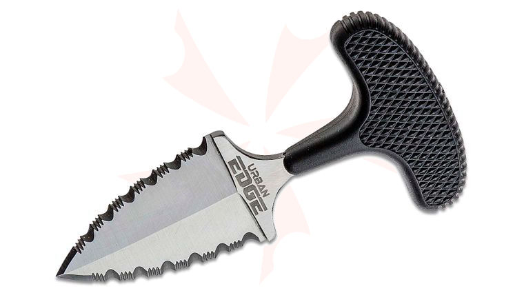 Cold Steel 43XLSS Urban Edge Double Serrated Edge Push Dagger 2-1/2 inch Blade, Kray-Ex Handle