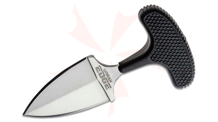 Cold Steel 43XL Urban Edge Push Dagger 2-1/2 inch Plain Blade, Kray-Ex Handle, Secure-Ex Sheath