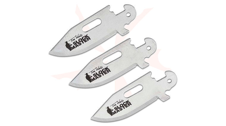 Cold Steel 40AP3G Click-N-Cut Tim Wells Clip Point Replacement Blades, 3 Pack