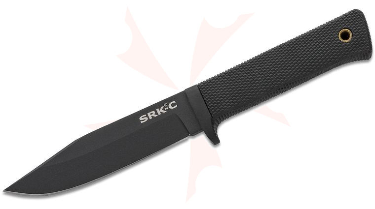 Cold Steel 49LCKD SRK-C Compact Survival Rescue Knife Fixed 5 inch Black SK-5 Blade, Kray-Ex Handle, Secure-Ex Sheath