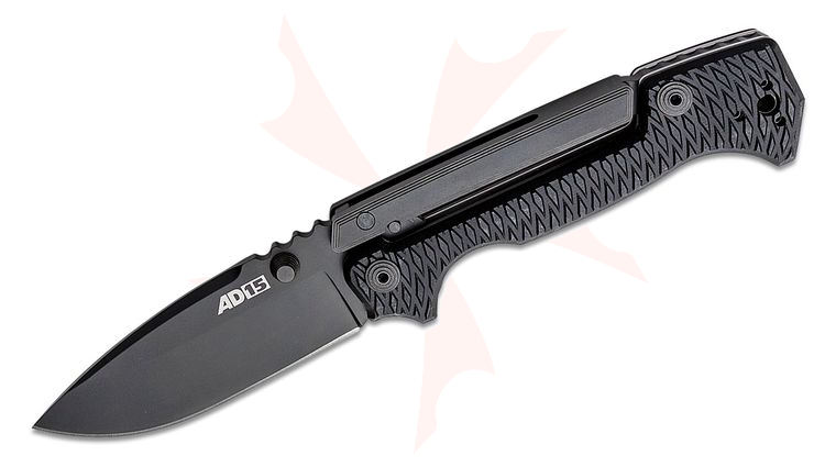 Cold Steel 58SQ-BKBK Demko AD-15 Scorpion Lock Folding Knife 3.68 inch S35VN Black Drop Point Blade, Black G10 Handles