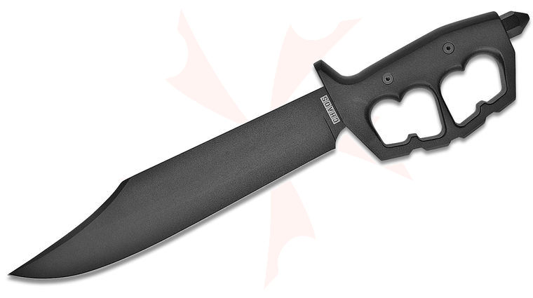 Cold Steel 80NTB Chaos Bowie Fixed Blade Knife 10.5 inch SK-5 High Carbon, Aluminum Handles, Secure-Ex Sheath
