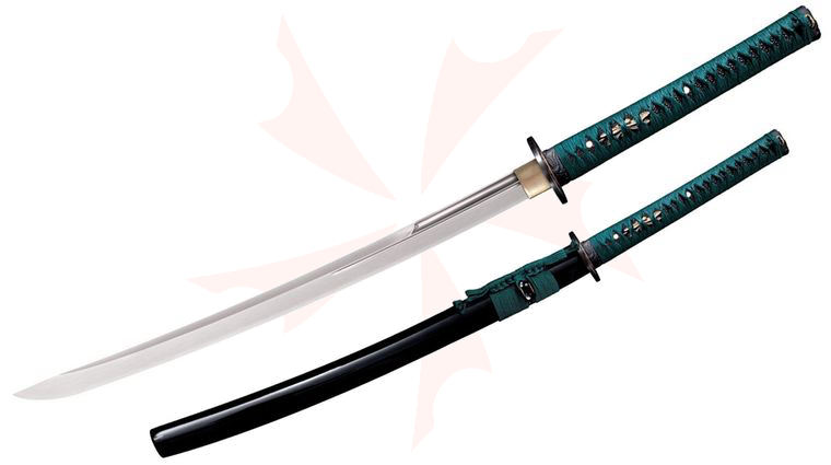 Cold Steel 88DWK Dragonfly Series Long Handle Wakizashi 22 inch Carbon Steel Blade