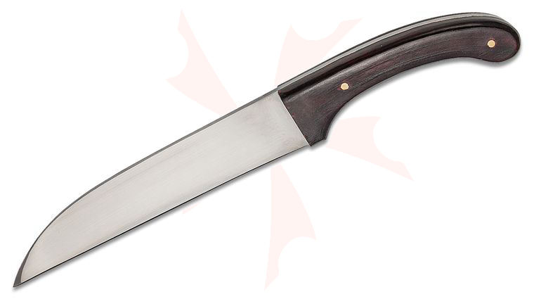 Cold Steel CS88HUA Woodsman's Sax (Seax) Fixed Blade Knife 11 inch 1055 Carbon Steel, Wood Handle, Leather Scabbard
