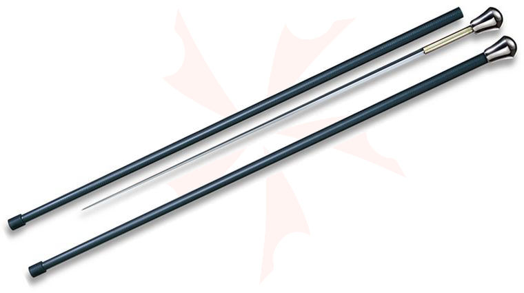 Cold Steel 88SCFA Aluminum Head Sword Cane, 37.625 inch Overall, Carbon Fiber Shaft
