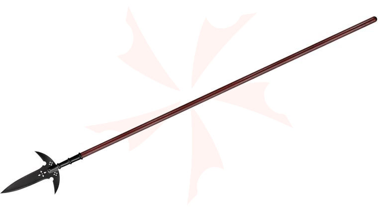 Cold Steel 89MD Man at Arms American Spontoon 81 inch Overall, 1055 Carbon Steel, Ash Wood Handle
