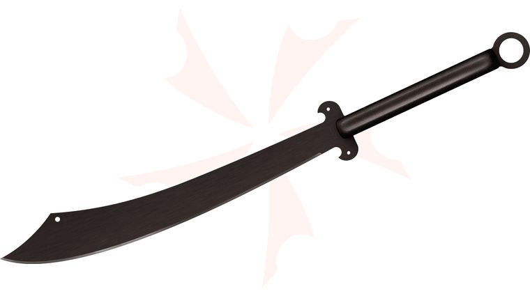 Cold Steel 97TCSMS Chinese War Sword Machete 24 inch Carbon Steel Blade, Polypropylene Handles, Cor-Ex Sheath