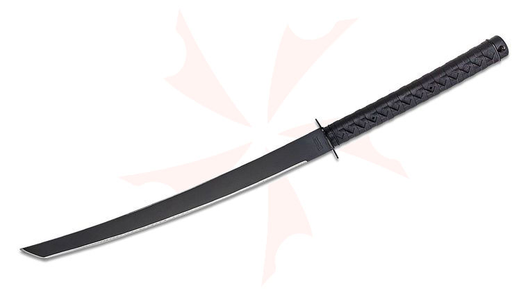 Cold Steel 97TKMS Tactical Katana Machete 24 inch Carbon Steel Blade, Polypropylene Handles, Cor-Ex Sheath