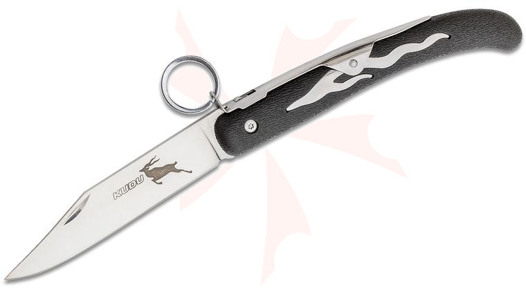 Cold Steel 20KK Kudu Ring Lock Folding Knife 4.25 inch 5Cr15MoV Clip Point Blade, Zytel Handles