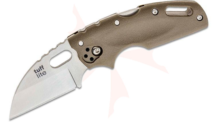 Cold Steel 20LTF Tuff Lite Folding Knife 2.5 inch Plain Blade, Flat Dark Earth Griv-Ex Handles