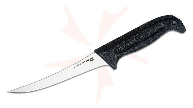 Cold Steel 20VBCZ Commercial Series Stiff Curved Boning Knife 6 inch Blade, Kray-Ex Handle, No Sheath
